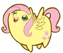 Size: 1200x1010 | Tagged: safe, artist:coggler, artist:frog&cog, artist:gopherfrog, character:fluttershy, chubbie, blushing, cute, female, shyabetes, simple background, smiling, solo, transparent background