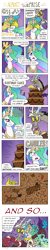 Size: 2171x10898 | Tagged: safe, artist:redapropos, character:discord, character:princess celestia, birthday cake, birthday candles, cake, candle, celestia is not amused, comic