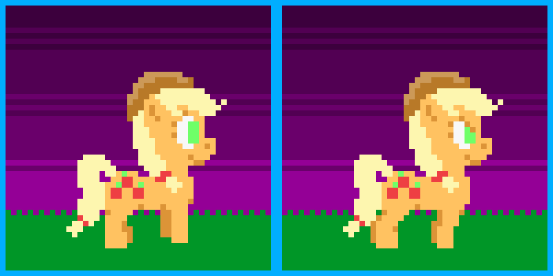 Size: 800x400 | Tagged: safe, artist:zztfox, character:applejack, animated, animation test, female, running, solo, walking