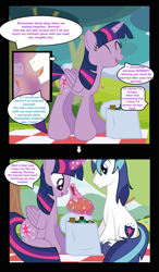 Size: 960x1644 | Tagged: safe, artist:paperlover, character:shining armor, character:twilight sparkle, character:twilight sparkle (alicorn), species:alicorn, species:pony, comic:your best friend and best lover, ship:shiningsparkle, brother and sister, explicit series, female, incest, infidelity, male, mare, shipping, siblings, straight