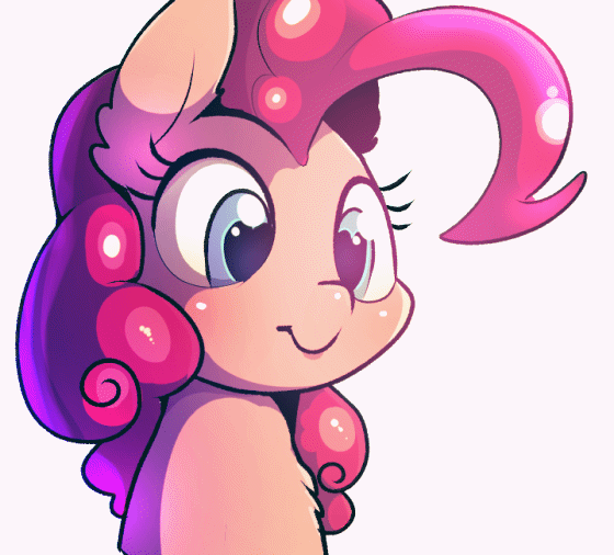 Size: 560x506 | Tagged: safe, artist:lunarmarshmallow, derpibooru original, character:pinkie pie, species:earth pony, species:pony, :t, animated, blep, blinking, blushing, bust, chest fluff, cute, diapinkes, eye shimmer, female, heart eyes, mare, mlem, portrait, silly, simple background, smiling, solo, sweet dreams fuel, tongue out, weapons-grade cute, white background, wingding eyes