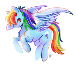 Size: 1277x1073 | Tagged: safe, artist:cabbage-arts, character:rainbow dash, species:pegasus, species:pony, female, flying, solo