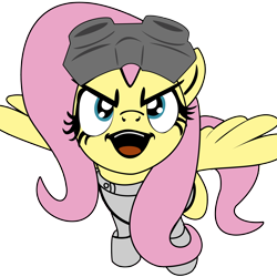 Size: 2500x2500 | Tagged: safe, artist:giantmosquito, artist:scriptkitty, character:fluttershy, clothing, dr adorable, evil, evil laugh, female, goggles, lab coat, solo