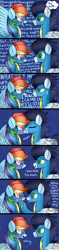 Size: 1024x4352 | Tagged: safe, artist:northlights8, character:rainbow dash, character:soarin', species:pony, ship:soarindash, clothing, comic, female, kissing, male, shipping, straight, wonderbolts, wonderbolts uniform