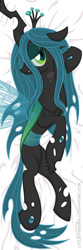 Size: 400x1200 | Tagged: safe, artist:littlehybridshila, character:queen chrysalis, species:changeling, adorasexy, bedroom eyes, body pillow, body pillow design, cute, cutealis, female, sexy, solo, stupid sexy chrysalis