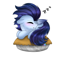 Size: 1024x951 | Tagged: safe, artist:northlights8, character:soarin', species:pony, cute, food, male, pie, simple background, sleeping, solo, that pony sure does love pies, transparent background, zzz