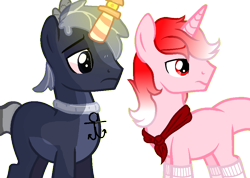 Size: 948x674 | Tagged: safe, artist:anxiouslilnerd, base used, oc, oc only, oc:oceanside, oc:snuggle bugg, species:pony, species:unicorn, clothing, collaboration, lighthouse horn, male, scarf, simple background, socks, stallion, transparent background, vector