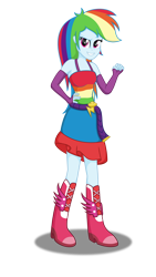 Size: 3237x5750 | Tagged: safe, artist:deannaphantom13, character:rainbow dash, equestria girls:equestria girls, g4, my little pony: equestria girls, my little pony:equestria girls, absurd resolution, arm warmers, clothing, fall formal outfits, female, fist, legs, simple background, solo, this is our big night, transparent background