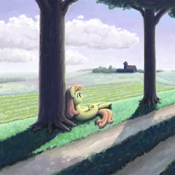 Size: 1600x1600 | Tagged: safe, artist:dahtamnay, character:carrot top, character:golden harvest, female, scenery, solo