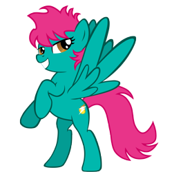 Size: 5862x5893 | Tagged: safe, artist:aborrozakale, oc, oc only, oc:witty, species:pegasus, species:pony, absurd resolution, female, mare, rearing, simple background, solo, transparent background, vector