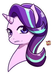 Size: 500x650 | Tagged: safe, artist:norang94, character:starlight glimmer, species:pony, species:unicorn, bust, female, portrait, simple background, solo, transparent background