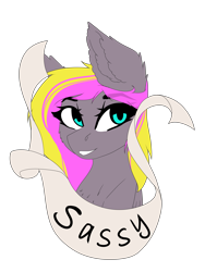 Size: 3015x4000 | Tagged: safe, artist:crazllana, oc, oc only, oc:shibu, species:pegasus, species:pony, banner, bust, female, high res, mare, portrait, simple background, solo, transparent background