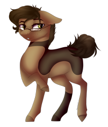 Size: 3001x3529 | Tagged: safe, artist:crazllana, oc, oc only, oc:jackson, species:earth pony, species:pony, glasses, high res, male, simple background, solo, stallion, transparent background