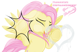 Size: 1600x1092 | Tagged: dead source, safe, artist:dimidiummorsumbra, character:fluttershy, species:pegasus, species:pony, against glass, bust, crying, drool, eyes closed, female, floppy ears, glass, heart, licking, mare, solo, spread wings, tongue out, underhoof, wings