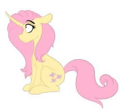 Size: 1646x1506 | Tagged: safe, artist:saphi-boo, character:fluttershy, species:pony, species:unicorn, g5 leak, leak, female, fluttershy (g5), simple background, solo, transparent background, unicorn fluttershy