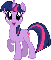 Size: 4300x5000 | Tagged: safe, artist:xpesifeindx, character:twilight sparkle, character:twilight sparkle (unicorn), species:pony, species:unicorn, absurd resolution, cute, female, happy, looking at you, mare, open mouth, raised hoof, simple background, solo, transparent background, twiabetes, vector