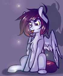Size: 2500x3000 | Tagged: safe, artist:timkaa, oc, oc only, species:pegasus, species:pony, female, firefly, mare, sitting, solo