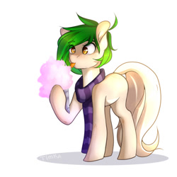 Size: 540x540 | Tagged: safe, artist:timkaa, oc, oc only, species:earth pony, species:pony, clothing, female, mare, scarf, solo