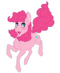 Size: 2500x3000 | Tagged: safe, artist:jackiebloom, character:pinkie pie, species:pony, cute, diapinkes, female, high res, simple background, solo, transparent background