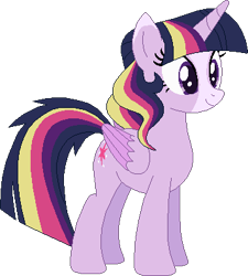 Size: 357x396 | Tagged: safe, artist:westrail642fan, character:twilight sparkle, character:twilight sparkle (alicorn), species:alicorn, species:pony, alternate timeline, alternate universe, female, rise and fall, simple background, solo, transparent background