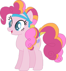 Size: 378x405 | Tagged: safe, artist:westrail642fan, character:pinkie pie, species:pony, alternate timeline, alternate universe, female, rise and fall, simple background, solo, transparent background