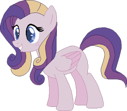 Size: 418x364 | Tagged: safe, artist:westrail642fan, oc, oc only, oc:shooting star (r&f), parent:oc:david wyne, parent:princess cadance, parents:canon x oc, species:pegasus, species:pony, rise and fall, simple background, solo, transparent background, what if