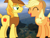 Size: 2048x1536 | Tagged: safe, artist:jerryakira79, character:applejack, character:braeburn, species:pony, ship:braejack, applecest, female, giant ponies in real life, giant pony, incest, macro, male, shipping, straight