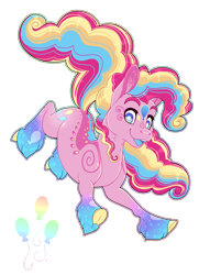 Size: 2600x3600 | Tagged: safe, artist:jackiebloom, character:pinkie pie, species:earth pony, species:pony, colored fetlocks, female, high res, mare, open mouth, rainbow power, realistic horse legs, simple background, solo, swirly markings, transparent background, unshorn fetlocks