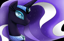 Size: 2416x1564 | Tagged: safe, artist:wolftendragon, character:nightmare rarity, character:rarity, species:pony, species:unicorn, female, mare, solo