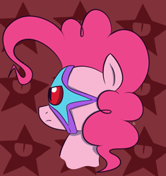 Size: 2137x2275 | Tagged: safe, artist:feralroku, character:pinkie pie, species:pony, bust, crossover, dc comics, mind control, starro