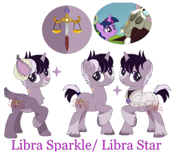 Size: 812x728 | Tagged: safe, artist:superrosey16, base used, character:discord, character:twilight sparkle, oc, oc:libra sparkle, parent:discord, parent:twilight sparkle, parents:discolight, species:pony, species:unicorn, ship:discolight, female, hybrid, interspecies offspring, male, offspring, shipping, simple background, solo, straight, transparent background, unshorn fetlocks