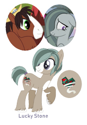 Size: 459x655 | Tagged: safe, artist:superrosey16, character:marble pie, character:trouble shoes, oc, oc:lucky stone, parent:marble pie, parent:trouble shoes, parents:marbleshoes, species:earth pony, species:pony, female, marbleshoes, mare, offspring, simple background, transparent background