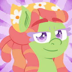 Size: 550x550 | Tagged: safe, artist:alittleofsomething, character:tree hugger, species:earth pony, species:pony, bust, female, lineless, mare, portrait, solo