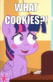 Size: 179x277 | Tagged: safe, artist:omegaozone, edit, character:twilight sparkle, character:twilight sparkle (alicorn), species:alicorn, species:pony, animated, blush sticker, blushing, caught, cropped, cute, exclamation point, female, frame by frame, image macro, interrobang, meme, question mark, shifty eyes, solo, text, twiabetes