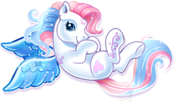 Size: 696x425 | Tagged: safe, artist:conphettey, character:star catcher, species:pegasus, species:pony, g3, catcherbetes, cute, female, i can't believe it's not hasbro studios, simple background, solo, transparent background