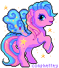 Size: 87x100 | Tagged: safe, artist:conphettey, character:star flight, species:pony, g3, animated, female, pixel art, simple background, solo, transparent background