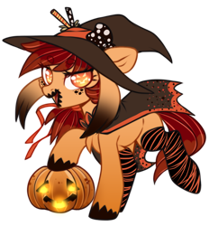 Size: 700x753 | Tagged: safe, artist:cabbage-arts, oc, oc only, oc:jacky lantern, cape, clothing, face paint, female, freckles, halloween, hat, holiday, open mouth, show accurate, simple background, solo, transparent background, unshorn fetlocks, witch hat