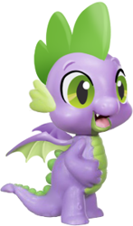 Size: 176x300 | Tagged: safe, artist:conphettey, edit, character:spike, species:dragon, male, solo, toy, winged spike