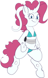 Size: 1046x1692 | Tagged: safe, artist:feralroku, oc, oc only, oc:confetti, species:changeling, 2019 community collab, derpibooru community collaboration, bikini, clothing, irc, pinkie clone, simple background, smiling, solo, swimsuit, transparent background
