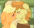 Size: 1392x1144 | Tagged: safe, artist:sapphireartemis, character:applejack, character:braeburn, species:pony, ship:braejack, applecest, cousin incest, female, incest, kissing, male, shipping, story included, straight