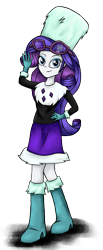 Size: 1515x3669 | Tagged: safe, artist:deannaphantom13, character:rarity, my little pony:equestria girls, clothing, female, simple background, smiling, solo, transparent background, winter outfit