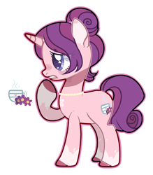Size: 1900x2172 | Tagged: safe, artist:jxst-alexa, oc, parent:cookie crumbles, parent:posey shy, parents:cookieshy, species:pony, species:unicorn, female, magical lesbian spawn, mare, offspring, simple background, solo, transparent background