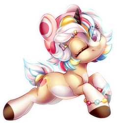 Size: 600x631 | Tagged: safe, artist:cabbage-arts, oc, oc:confetti cakes, species:pony, colored pupils, cute, eye clipping through hair, ocbetes, one eye closed, simple background, solo, transparent background, wink