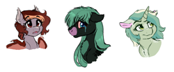 Size: 984x411 | Tagged: safe, artist:saphi-boo, oc, oc only, oc:pepper zest, parent:oc:savory zest, parent:oc:scarlet quill, parents:oc x oc, species:bat pony, species:pony, bat pony oc, crying, female, filly, offspring, requested art, simple background, white background