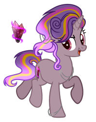 Size: 1180x1490 | Tagged: safe, artist:sweet-psycho-uwu, oc, oc only, parent:king sombra, parent:princess cadance, parents:somdance, species:pony, species:unicorn, female, mare, offspring, simple background, solo, transparent background