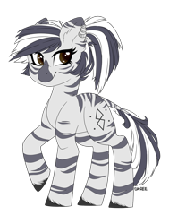 Size: 1024x1356 | Tagged: safe, artist:sk-ree, oc, oc:zephira, species:zebra, female, mother, simple background, solo, transparent background
