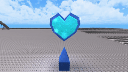 Size: 450x253 | Tagged: safe, artist:greatwester, artist:westrail642fan, species:pony, 3d, animated, crystal heart, gif, roblox, roblox studio, rotating