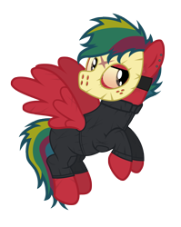 Size: 3896x4895 | Tagged: safe, artist:aborrozakale, oc, oc:steel buzz, species:pegasus, species:pony, clothing, cosplay, costume, friday the 13th, hockey mask, jason voorhees, mask, simple background, solo, transparent background