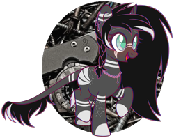 Size: 3116x2465 | Tagged: safe, artist:sweet-psycho-uwu, base used, oc, oc only, oc:lithium frost, species:pony, species:unicorn, braid, colored pupils, ear piercing, female, jewelry, leonine tail, mare, necklace, piercing, solo