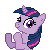 Size: 50x50 | Tagged: safe, artist:taritoons, part of a set, character:twilight sparkle, animated, clapping, female, icon, simple background, solo, sprite, transparent background